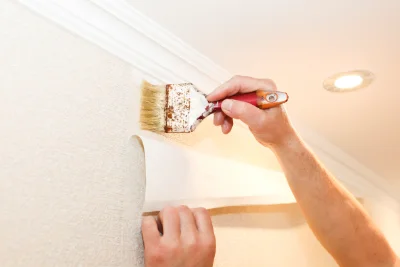 Pose de papier peint à Montbray — revêtements muraux et toiles de verre